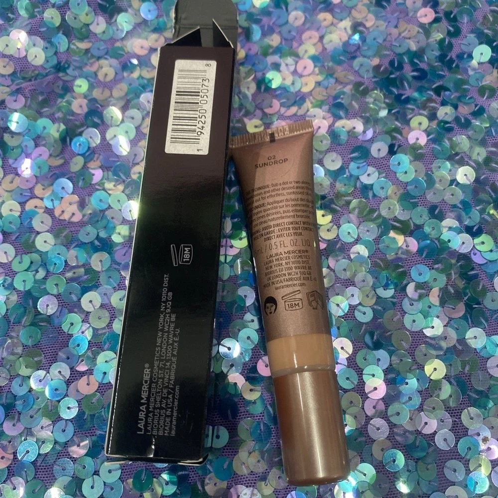 Laura Mercier 02 SUNDROP Tinted Moisturizer Bronzer 0.5 oz
